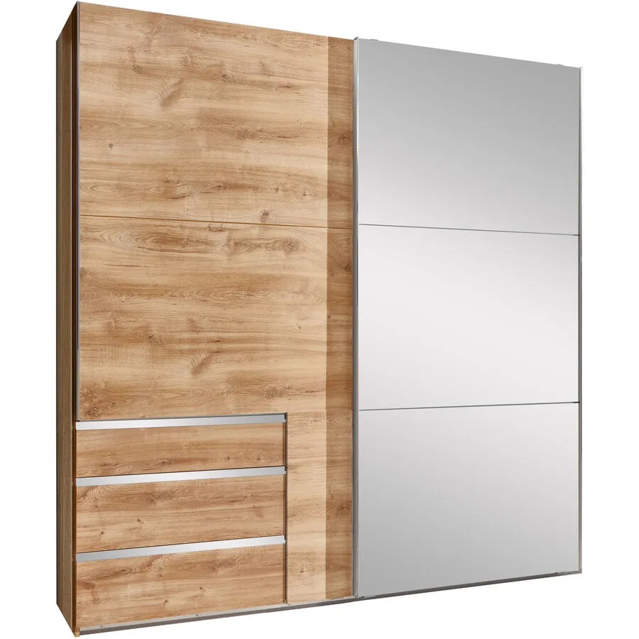 Kleiderschrank Sanko Plankeneiche Holzwerkstoff B 250 cm