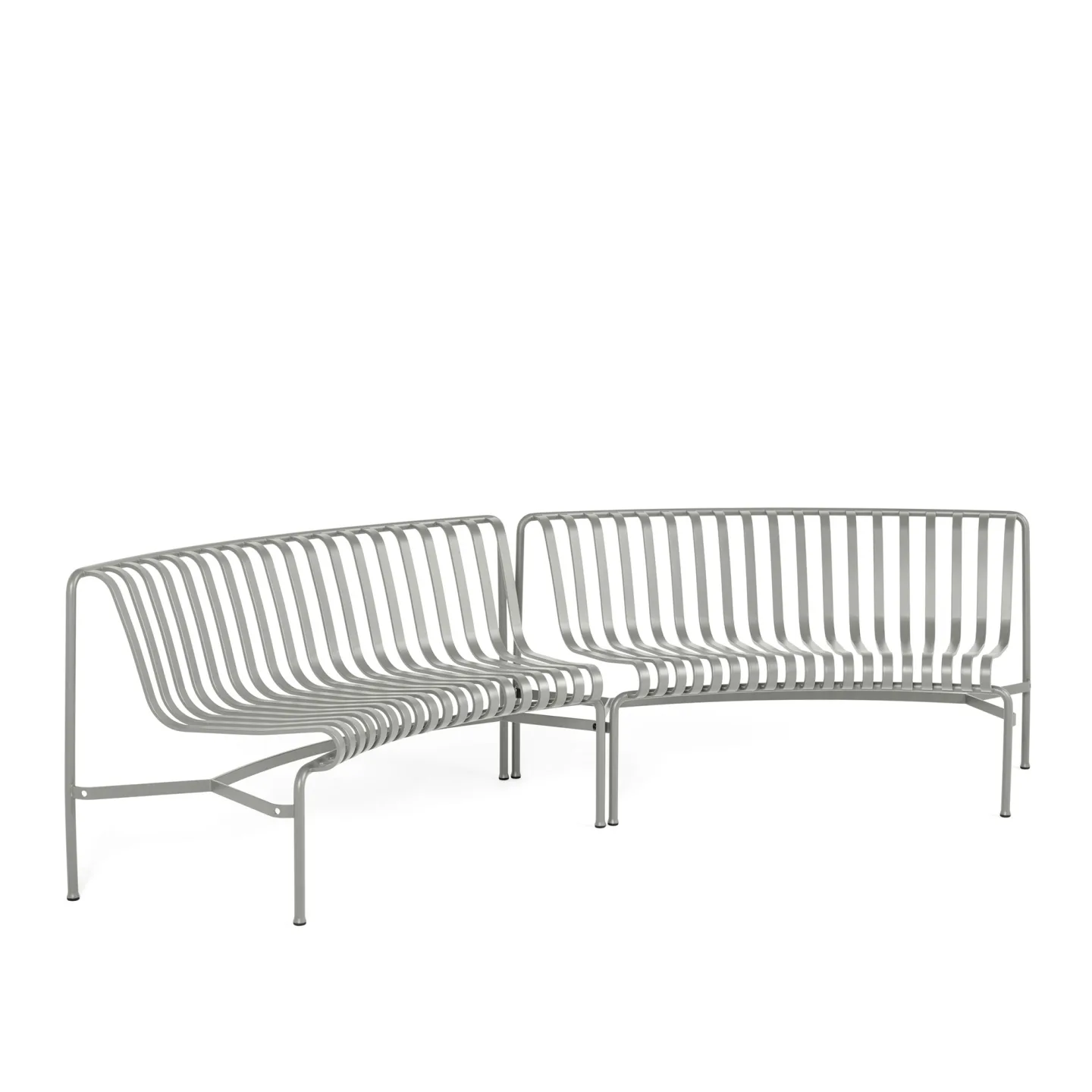 HAY - Palissade Park Dining Bench - Sky grey In/In - Trädgårdsbänkar - Ronan & Erwan Bouroullec - Grå