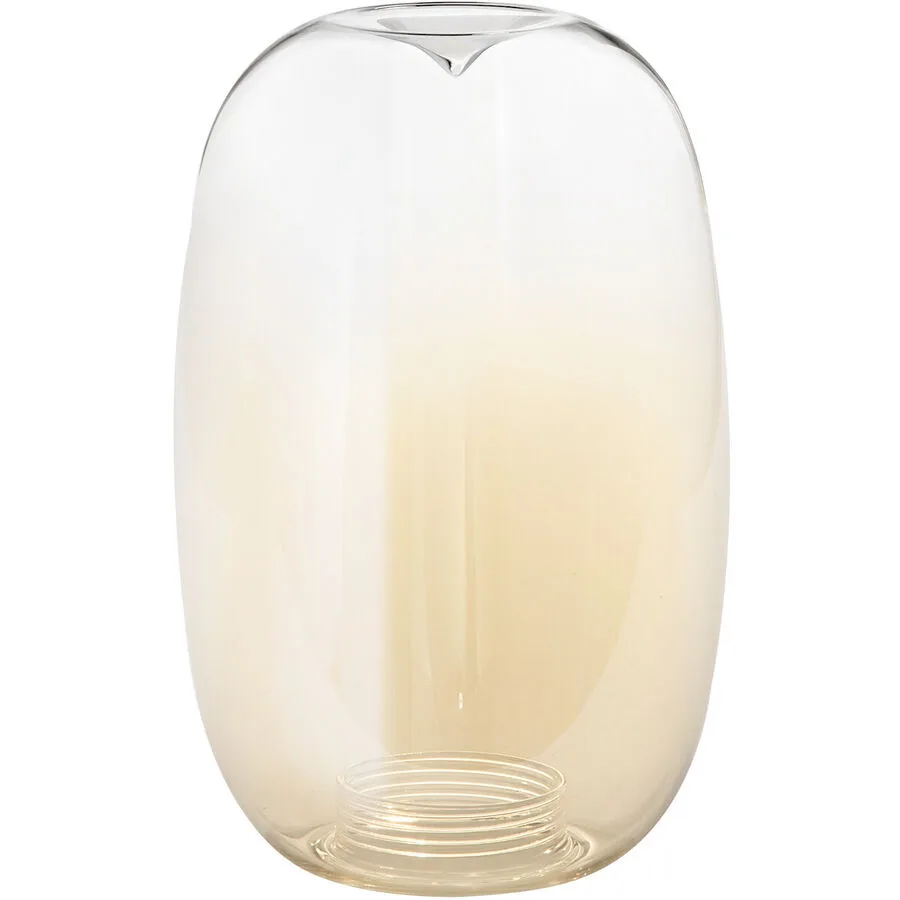 Lampenschirm Fiora Braun Glas 13 cm 20 cm - Farbe: cognac