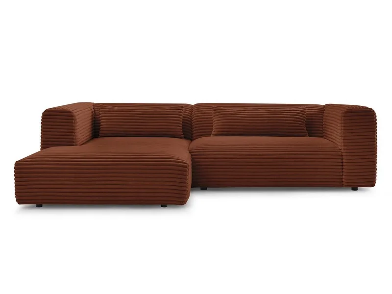 Ecksofa BOBOCHIC HARRY Cord-Stoff orange