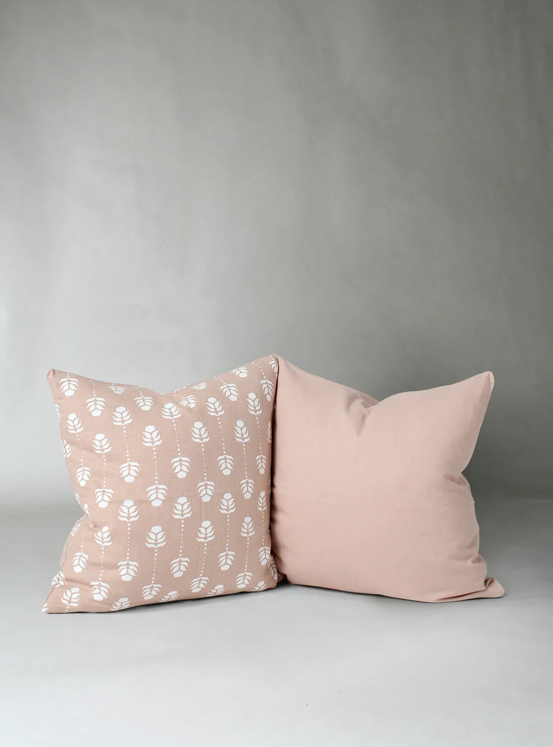 Putetrekk x 2 - Sari (rosa) (Størrelse: 45 x 45)