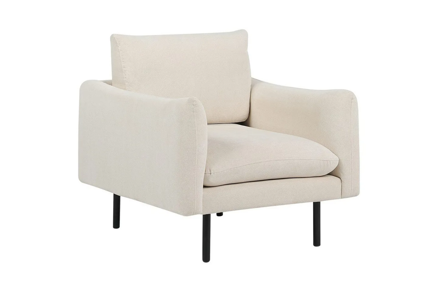 Fåtölj Vinterbro - Beige, svart/Polyester