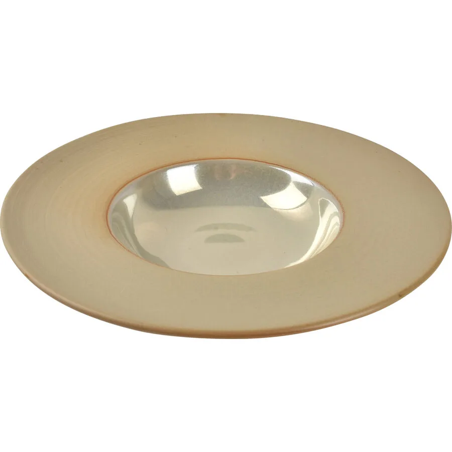 Chic Teller tief Ostra goldfarben Porzellan D 28 cm 2 Stk