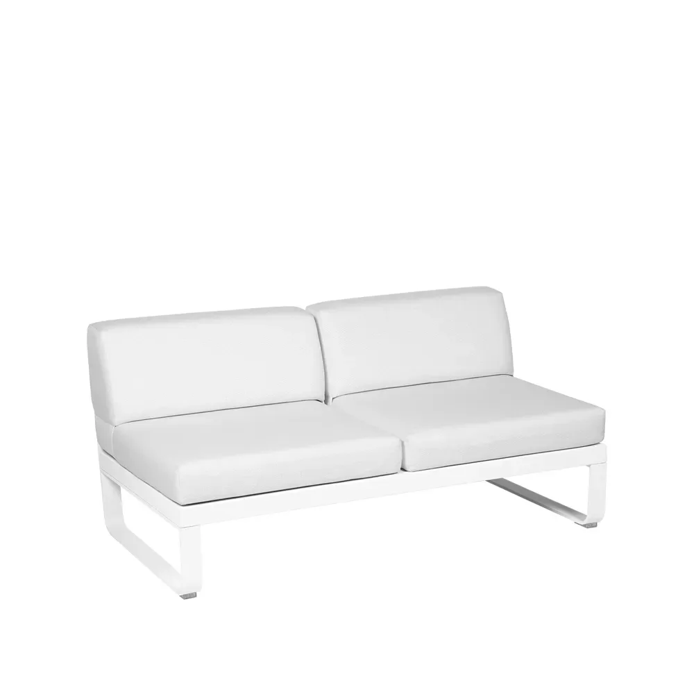 Fermob Bellevie Central modulsoffa 2-sits Cotton white (vit), off-white dyna