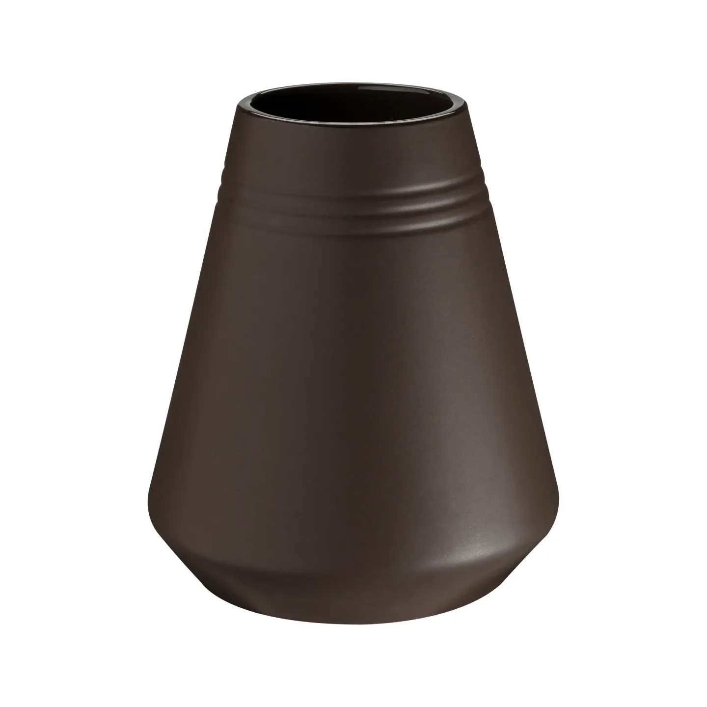 NJRD Lines Vase 18cm Braun