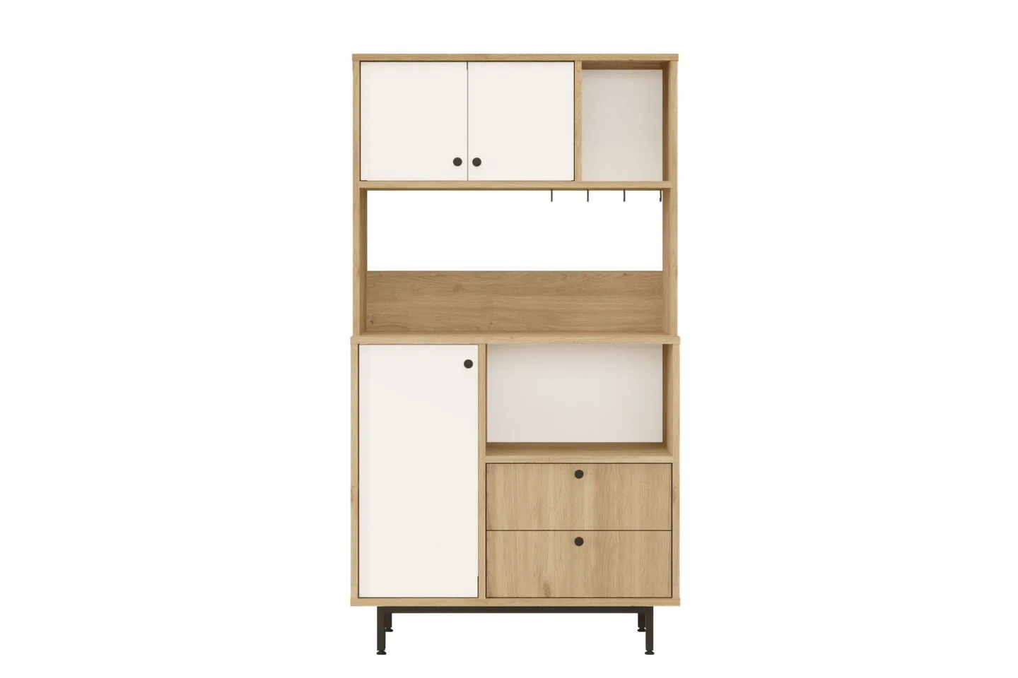 Donae Highboard - Ek/Vit