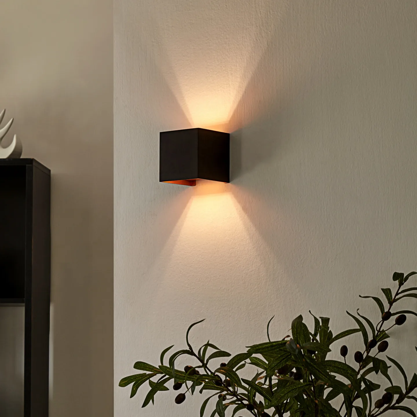 Zuzana Wandleuchte Square Black/Gold - Arcchio - Wohnzimmer - Modern - Aluminium - Eckig