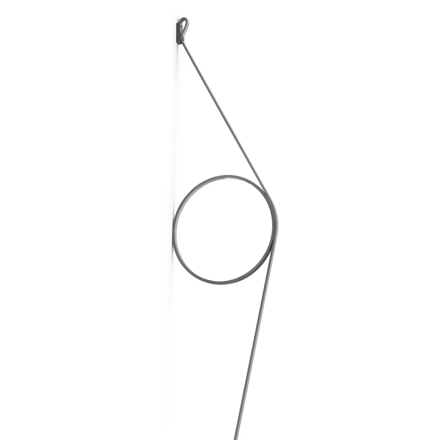 Wirering Wandleuchte Grau/Grau - Flos Wirering Grau - Wohnzimmer - Design - Metall - Einflammig