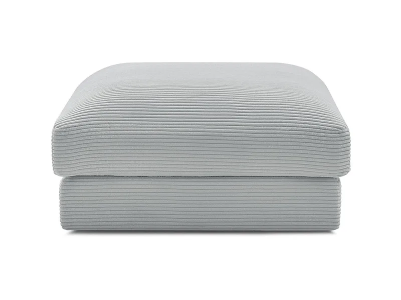 Sitzsack BOBOCHIC LEONARD 86x86x43cm cord-stoff hellgrau