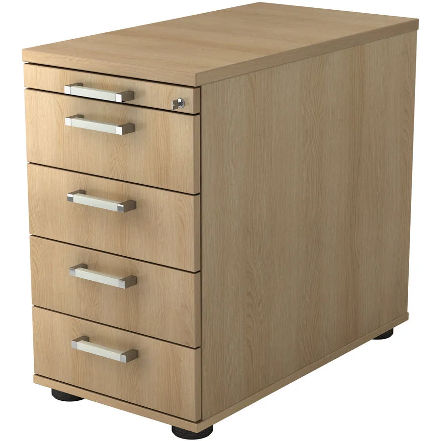 Standcontainer Office eiche Holzwerkstoff B 42.8 H 76 cm