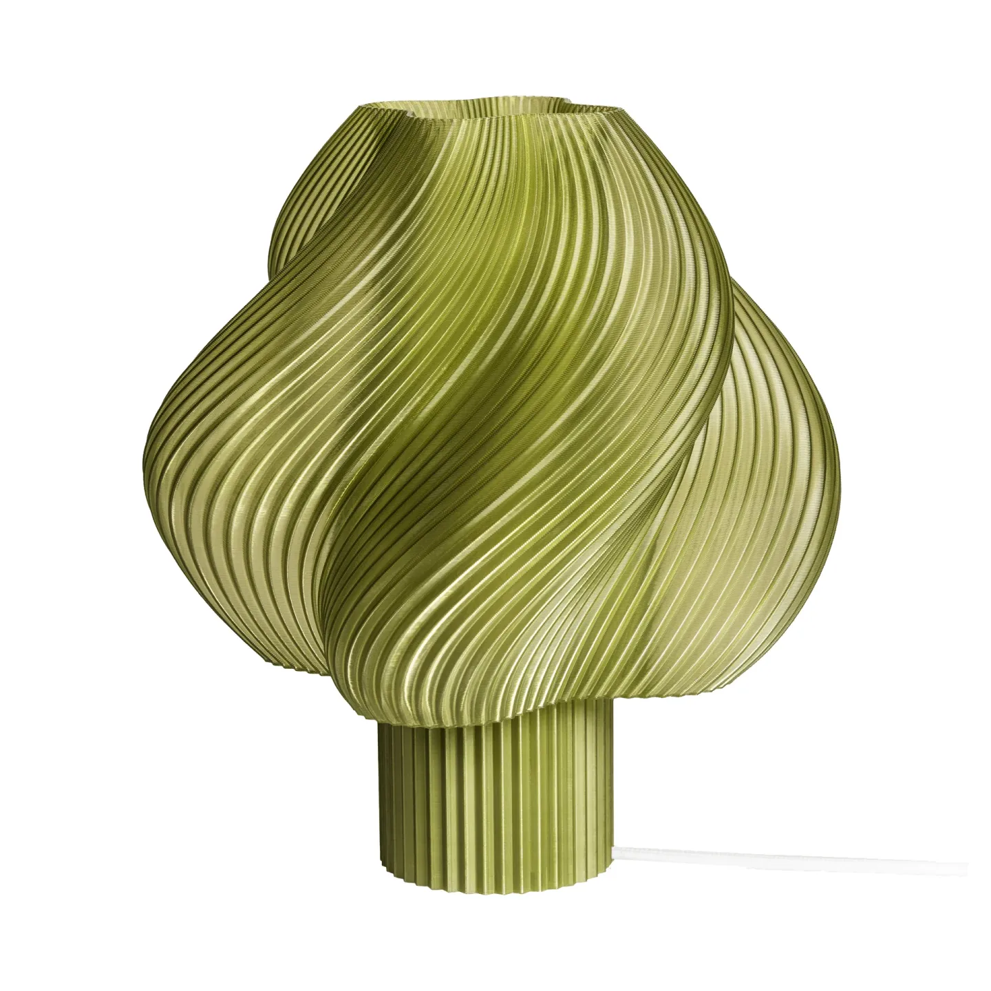 Crème Atelier Soft Serve bordslampa Olive, Grande, 34 cm