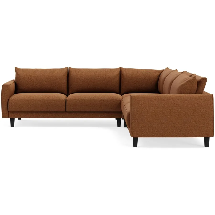 Ecksofa Avena Variabel Stoff/Holzfuss schwarz bronze B 264 T 264 cm - Möbel Konfigurator: Traummöbel individuell zusammenstellen