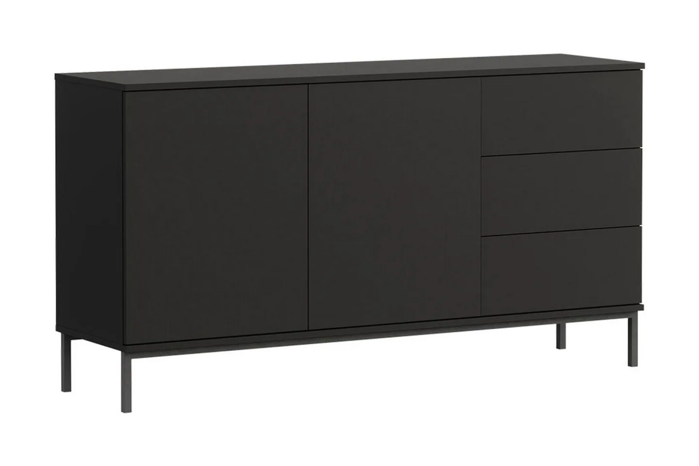 Querty Skåpsbyrå 150x80x41 cm - Svart