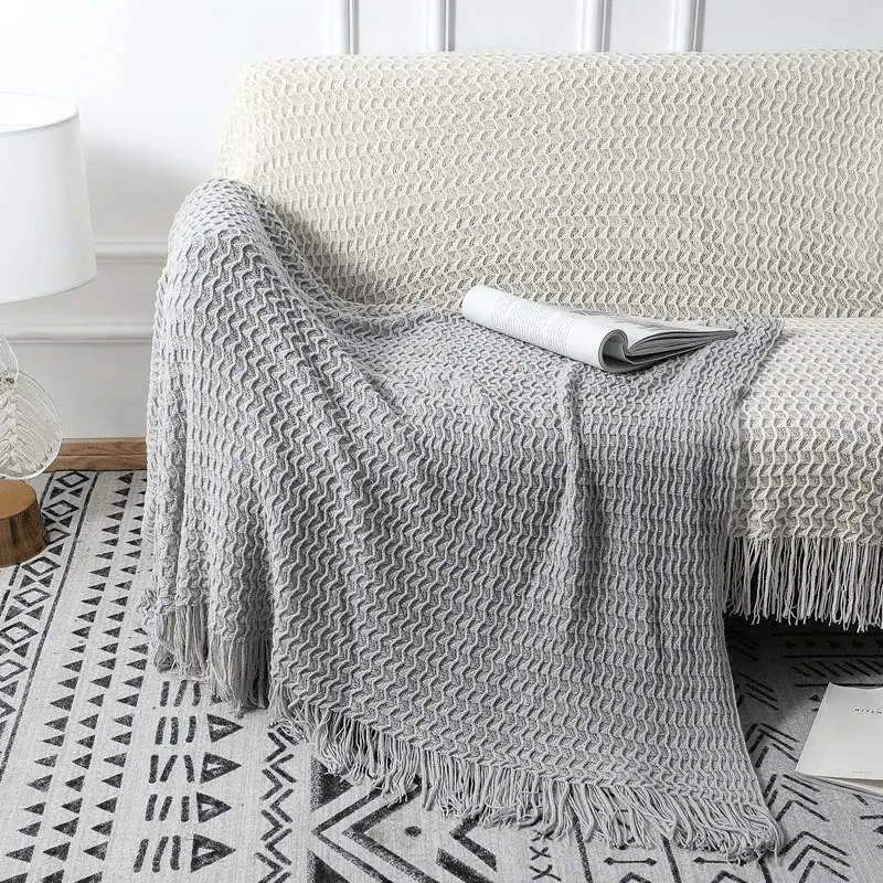 Pledd - Bjurholm (greige) (Size: 130 x 170 cm)
