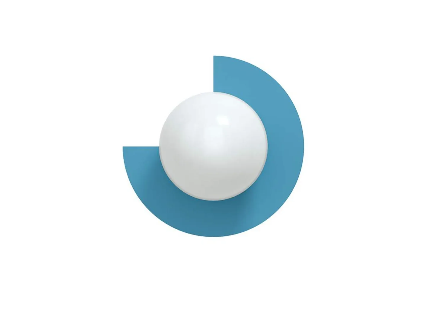 Candy Big Circle 270 L Wandleuchte, blau - Swedish Ninja - Wohnzimmer - Metall