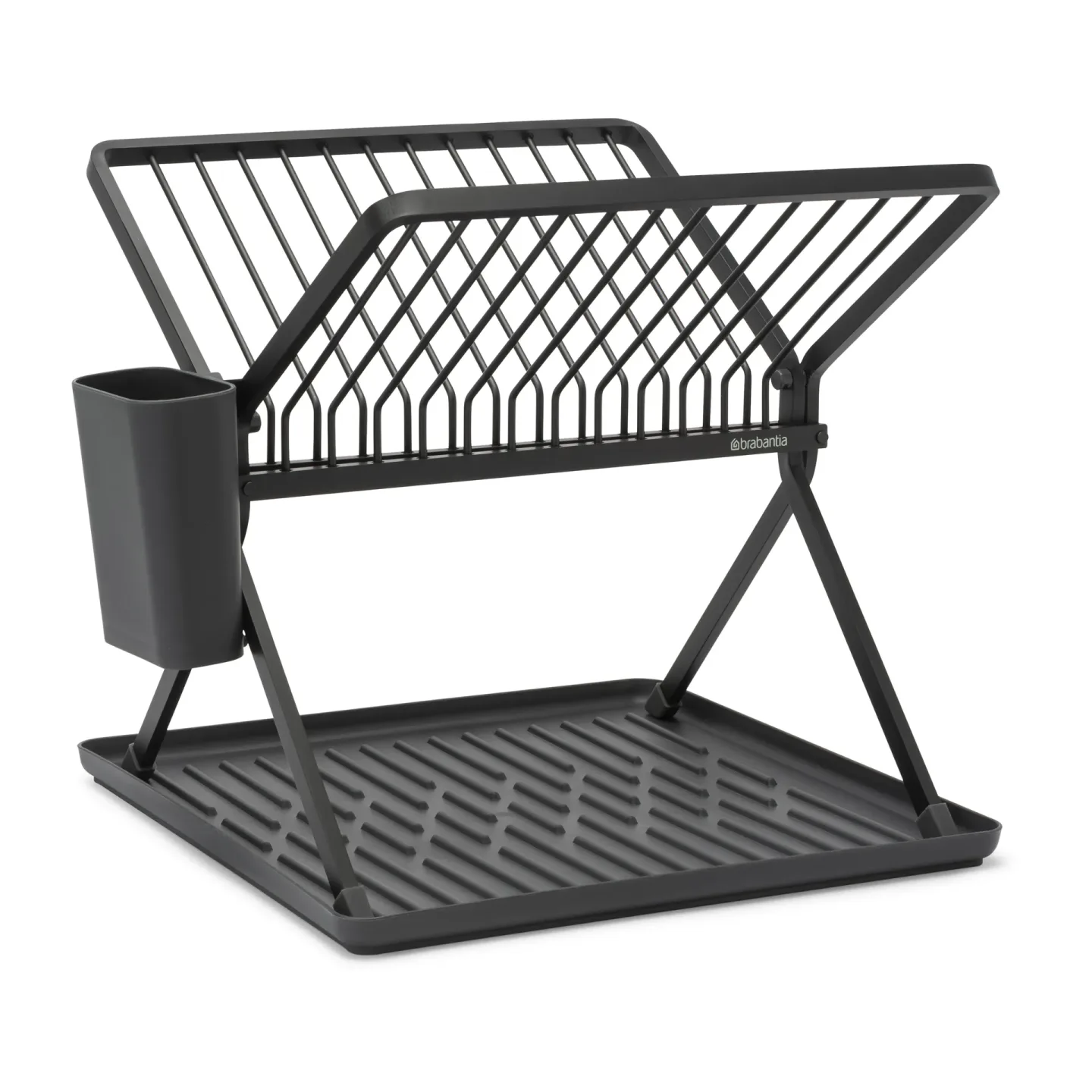 Brabantia Sinkside zusammenklappbarer Geschirrkorb 37cm Dunkelgrau