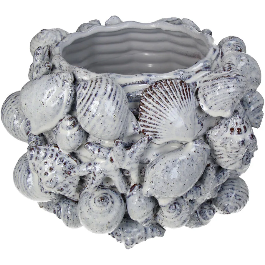 Blumentopf Bloem Weiss Porzellan 22.5 cm