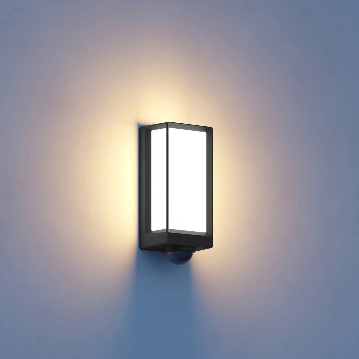 L42 SC Smart Sensor-Außenwandlampe anthrazit - STEINEL L 42 SC Bluetooth - Metall - Eckig