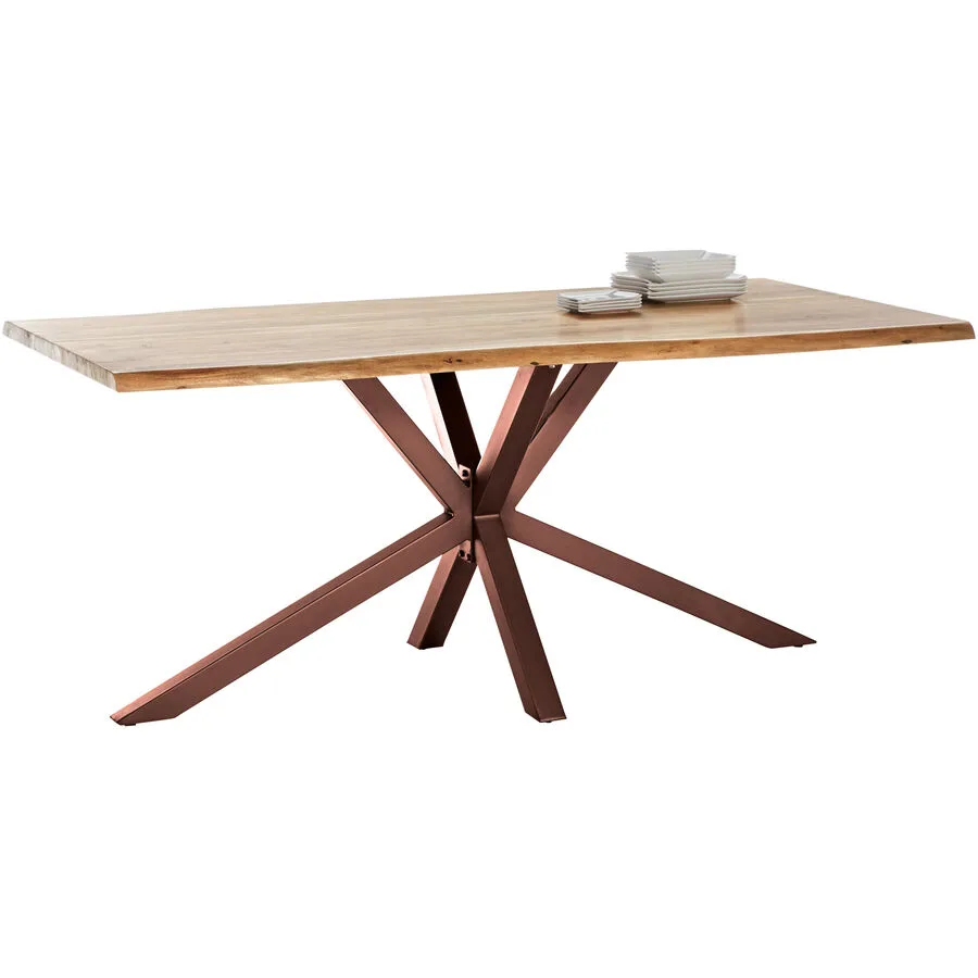 Esstisch Gordon Natur Akazie Massivholz B 160 T 85 cm