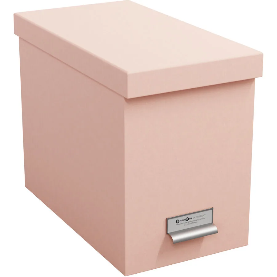 Hängeregisterbox Bigso Box dusty pink Papier/Metall B 18.5 T 35 cm