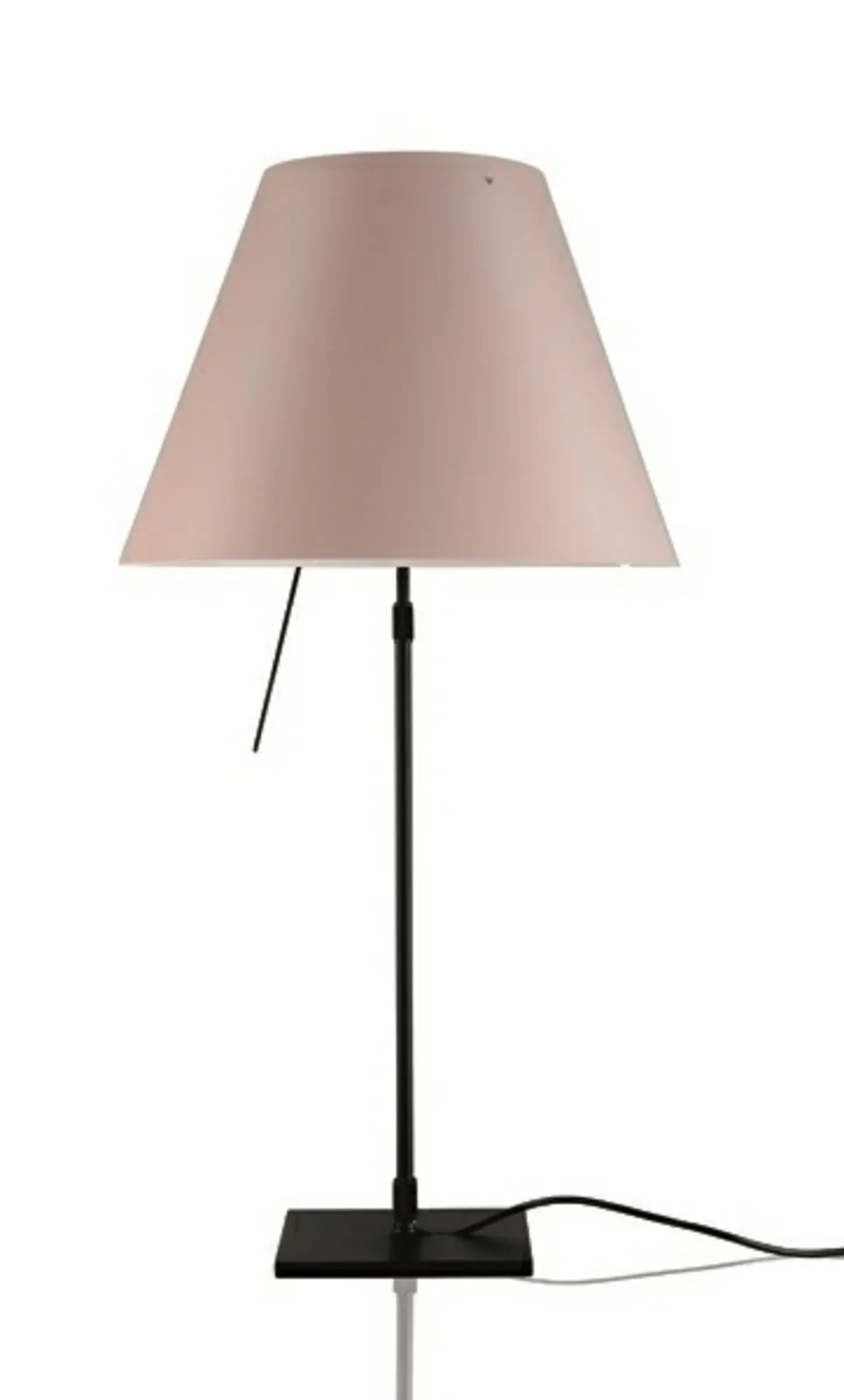 Costanza Tischleuchte m/Dimmer Schwarz/Soft Skin - Luceplan - Wohnzimmer - Aluminium