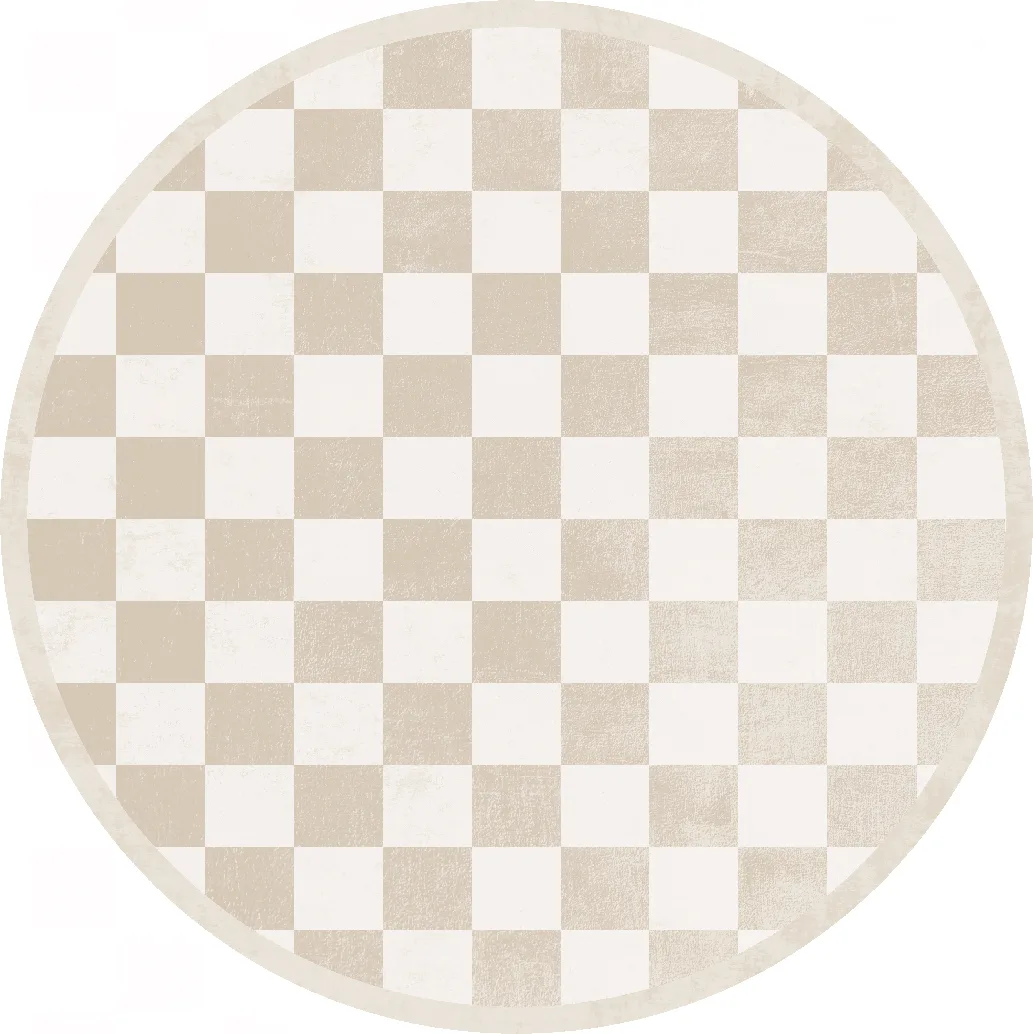 Rundt teppe - Nevada (beige/hvit) (Størrelse: Ø 200 cm)