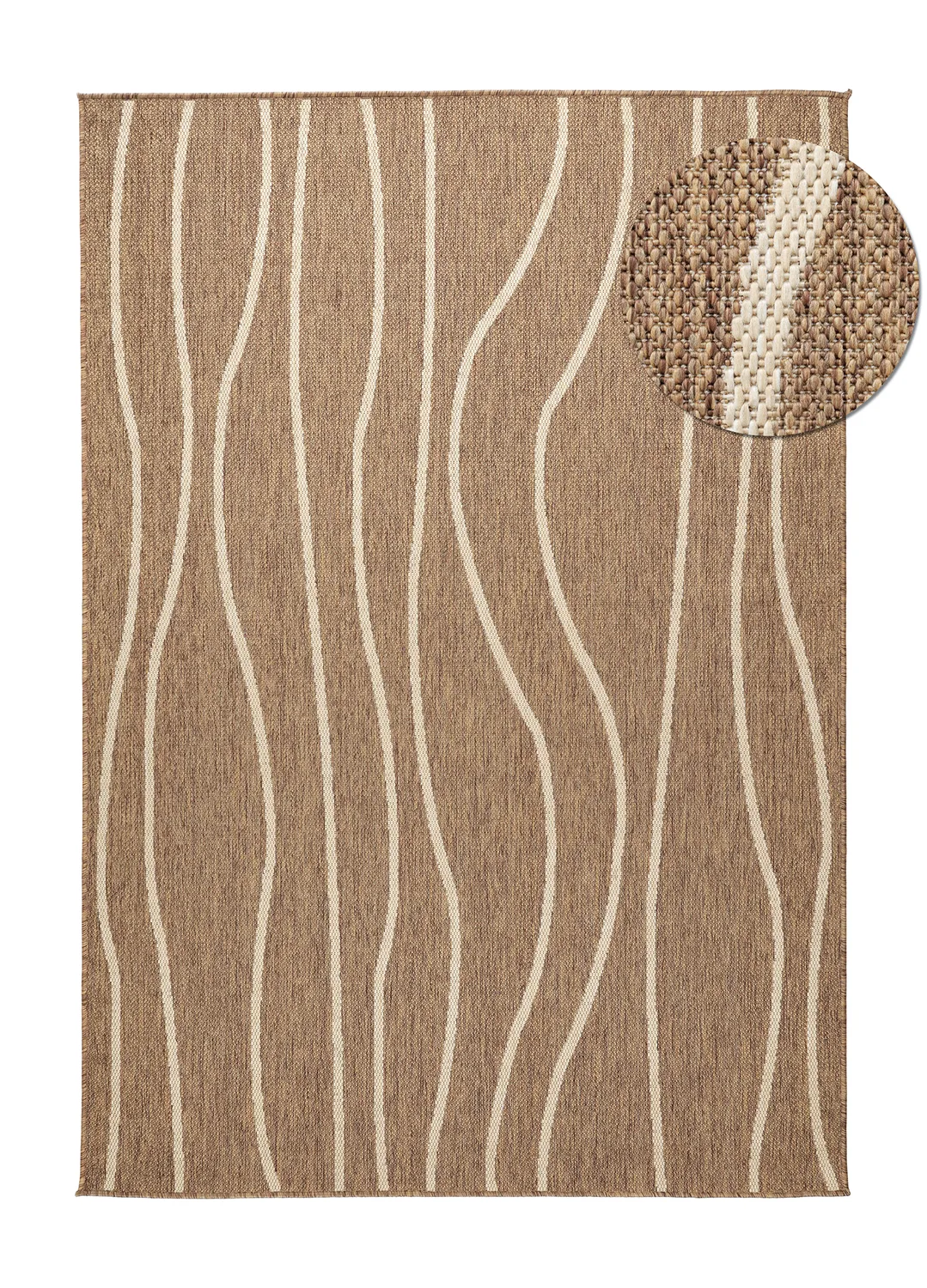 Innendørs/Utendørs tepper - Djerba (brun) (Størrelse: 240 x 340 cm)