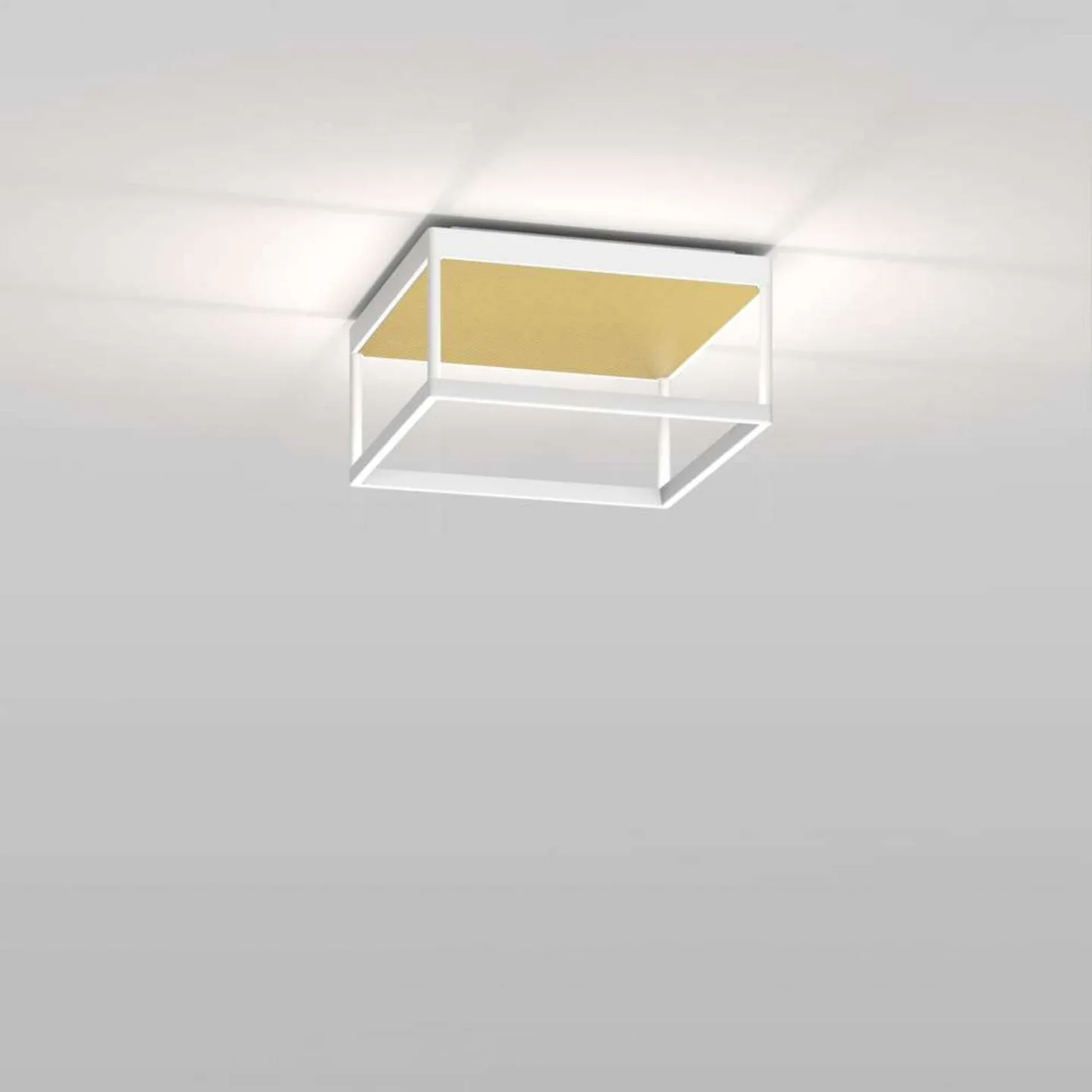 Reflex 2 LED-Deckenlampe, gold/weiß, 15 cm - Serien Lighting - Wohnzimmer - Aluminium