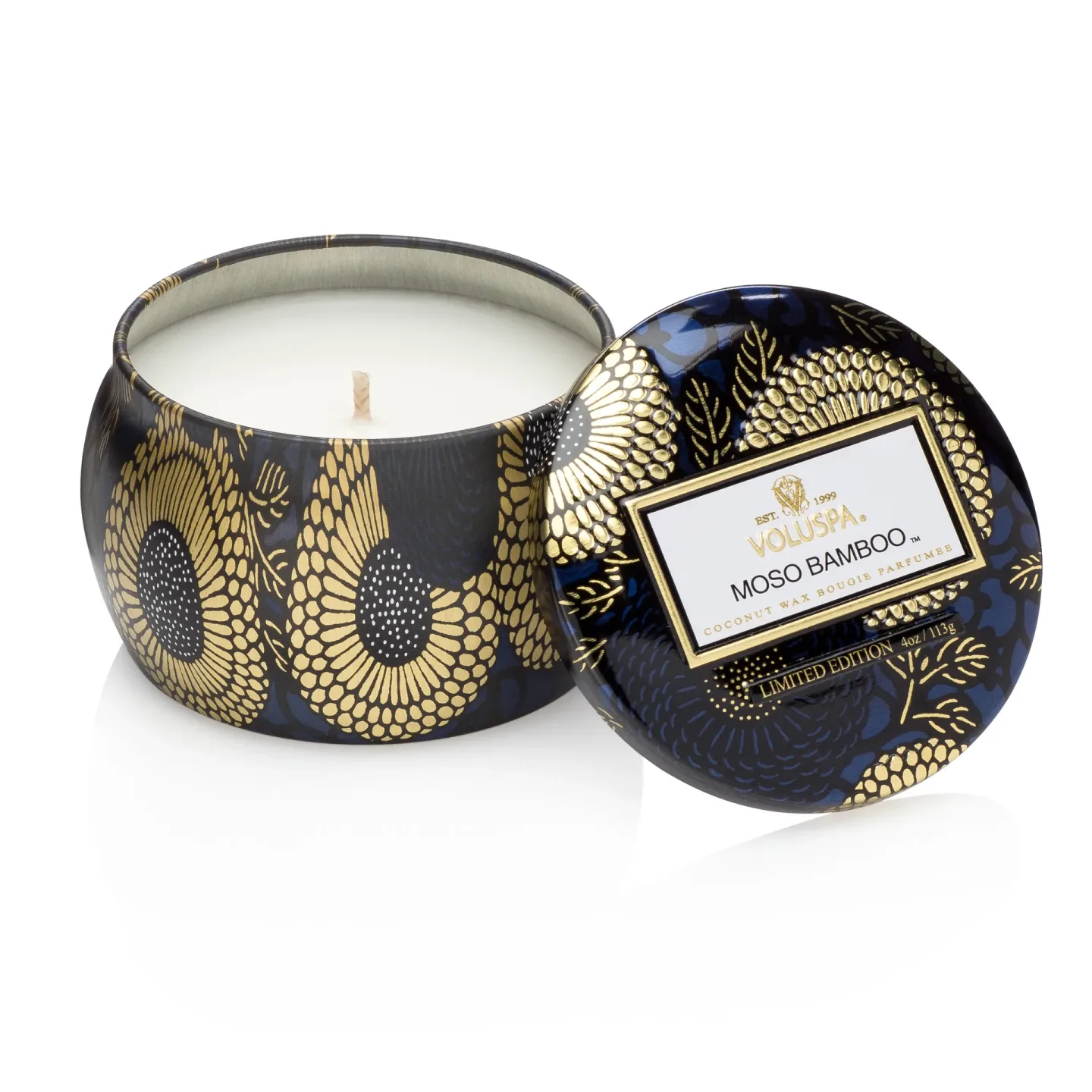 Voluspa Decorative tin ljus 25 timmar Moso Bamboo