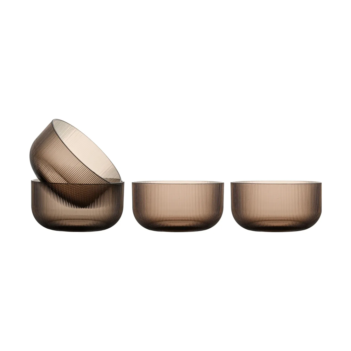 Sagaform Billi Schale 70 cl 4er Pack Braun