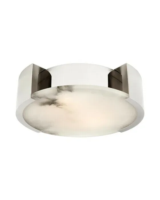 Melange Small Flush Mount Polished Nickel