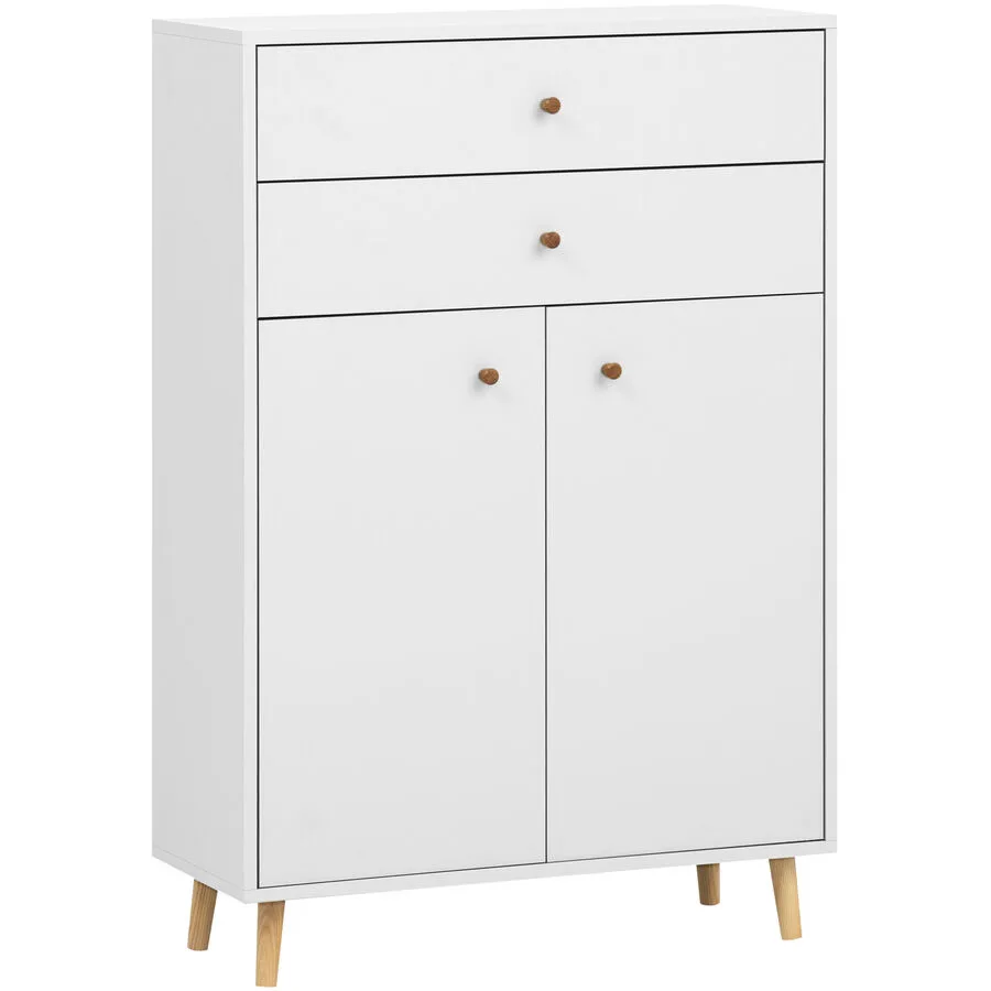 Highboard Arne weiss Holzwerkstoff B 77 T 33 cm H 113.4 cm