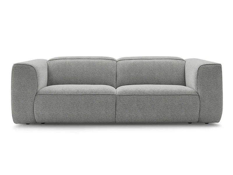 3er Sofa BOBOCHIC WILLIAM Stoff chiniert hellgrau