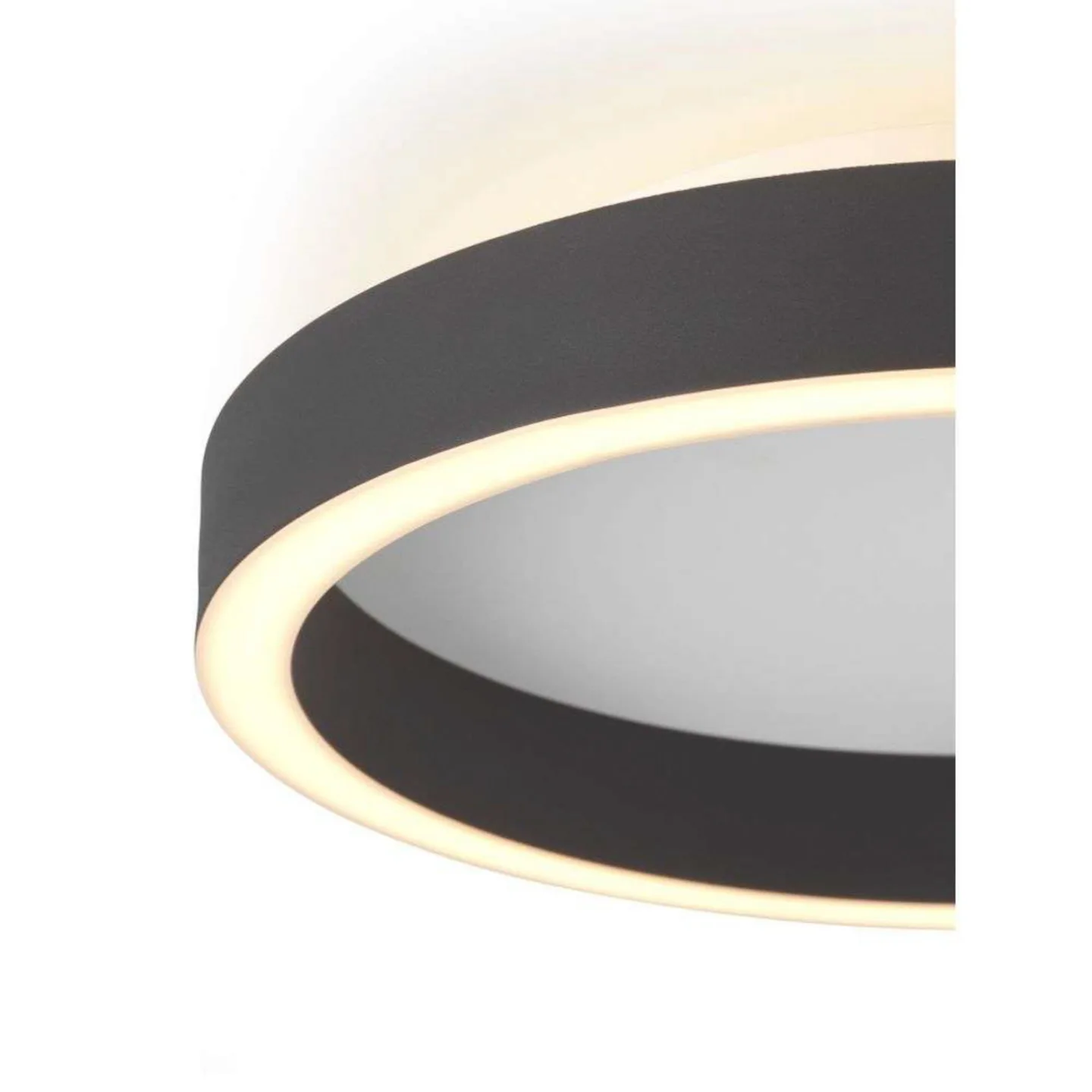 Memory LED-Deckenleuchte, Ø 30 cm, schwarz - Halo Design - Schlafzimmer - Kunststoff - Ring