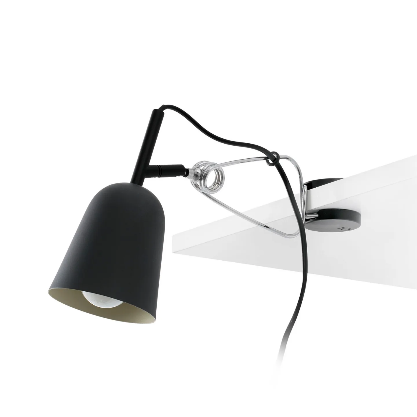 Klemmelampe til montering på væg, sort/creme, metal – Faro Studio FARO BARCELONA - Stue - Moderne - Med én lyskilde