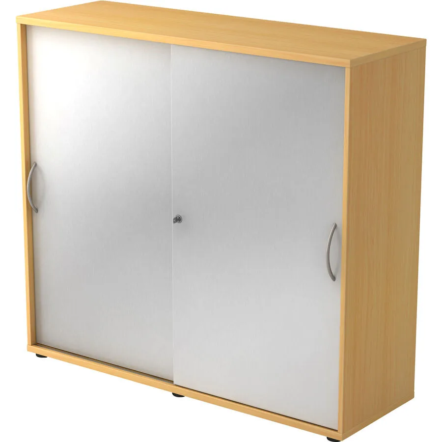 Aktenschrank Office silber Holzwerkstoff B 120 H 110 cm