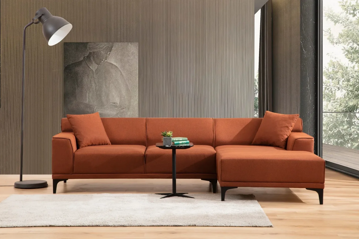 Mississauga Divansoffa 3-sits - Orange