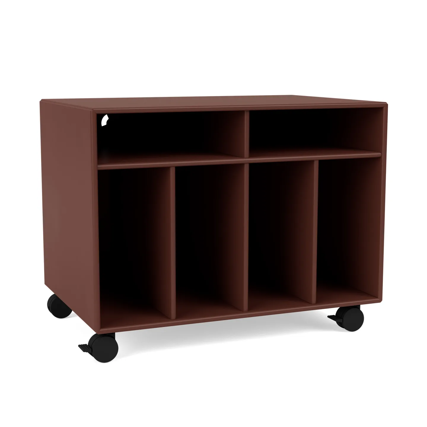 Montana - SPIN I Vinyl Storage, 05-CastorsCR70Black, 168 Clay - TV-bänkar - Peter J. Lassen - Beige