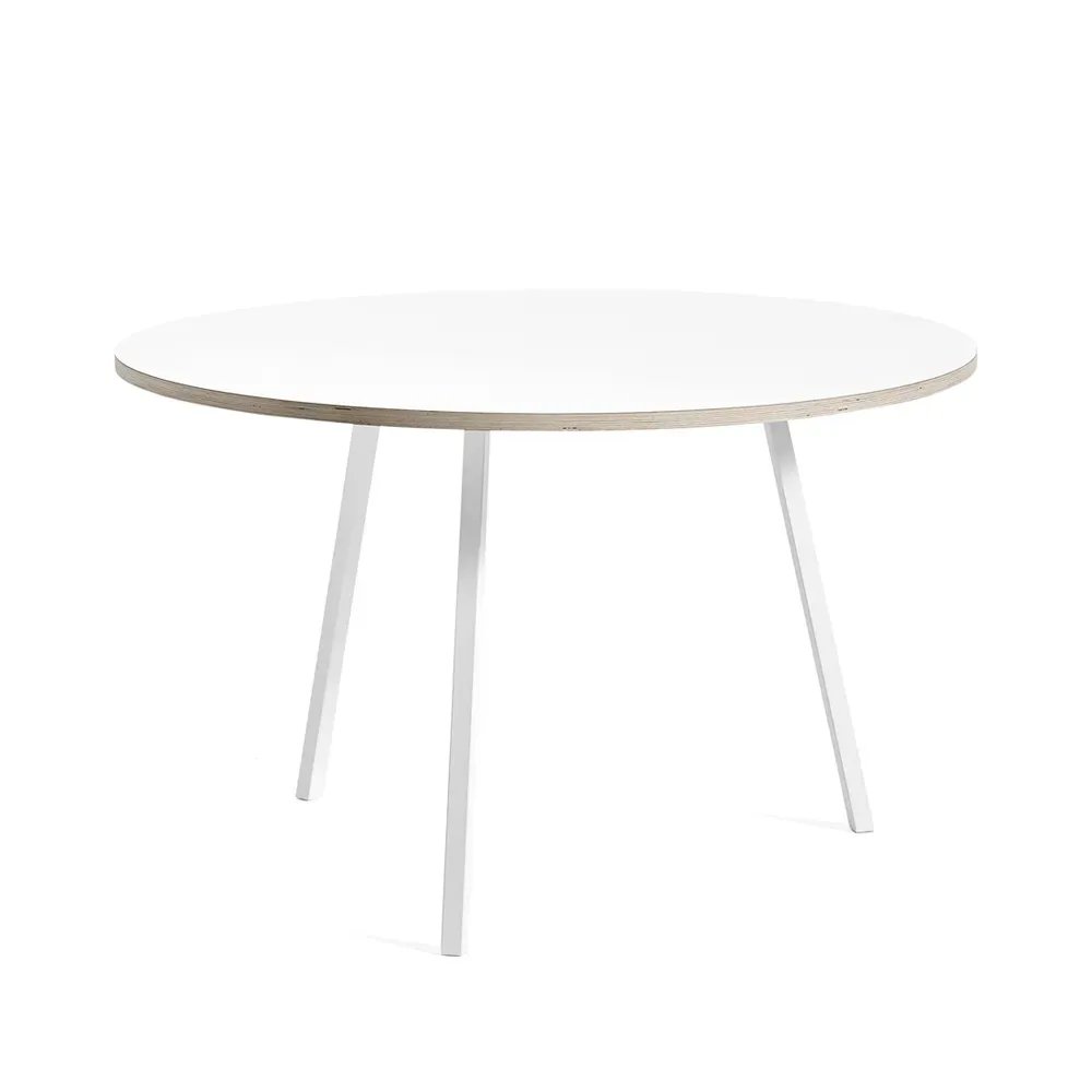 HAY Loop Stand matbord runt White laminate-white, Ø120 cm