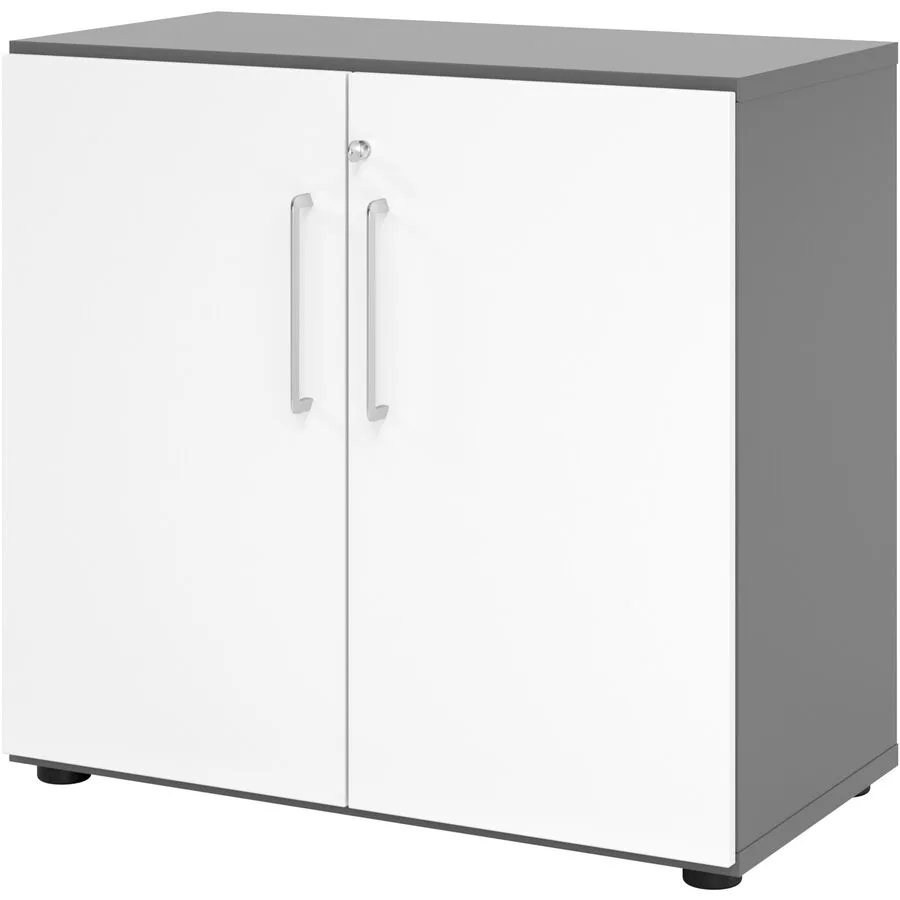 Aktenschrank Office weiss, grau Holzwerkstoff B 80 cm H 74.6 cm