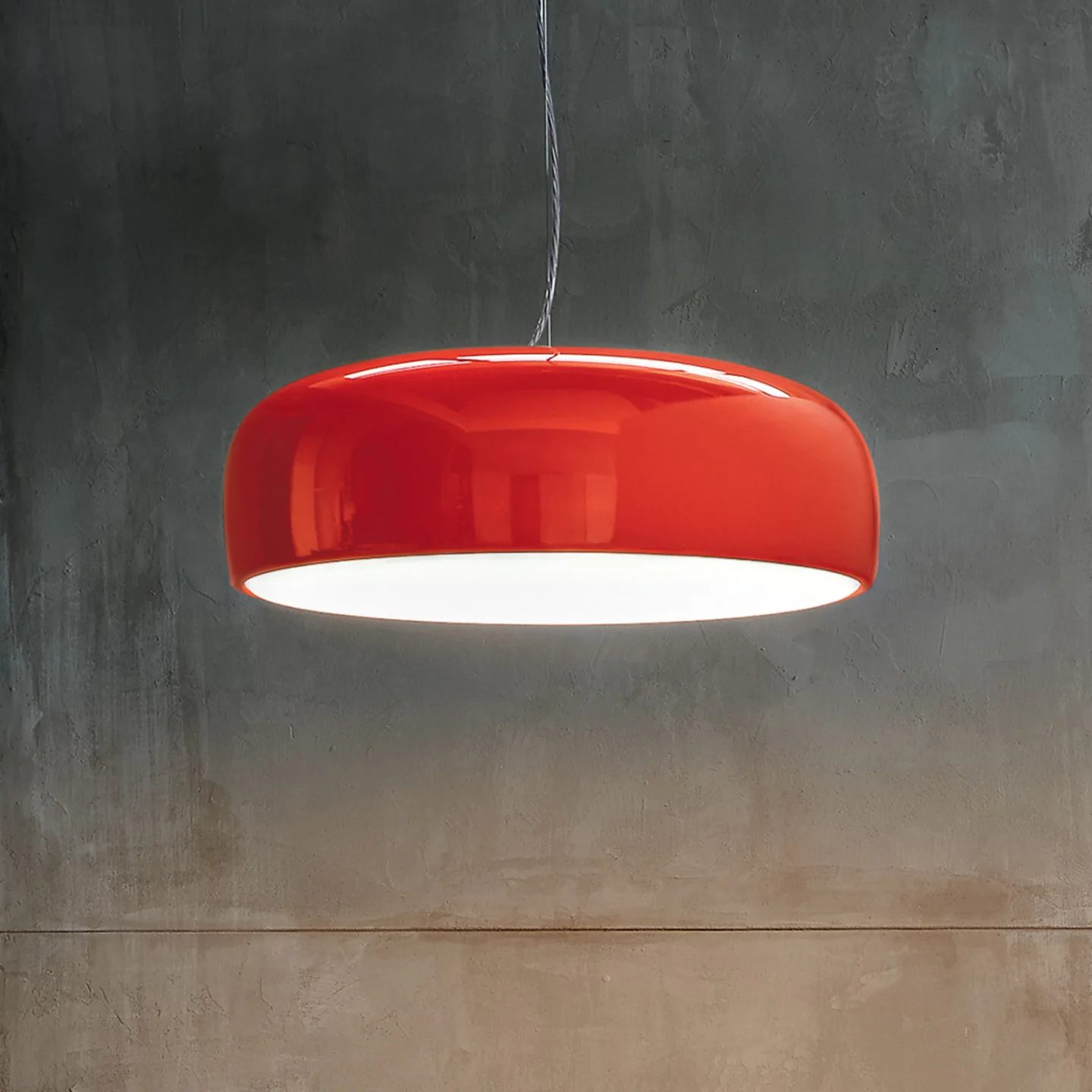 Smithfield S Pro pendellampa Röd - FLOS - Vardagsrum - Design - Metall - Med en ljuskälla