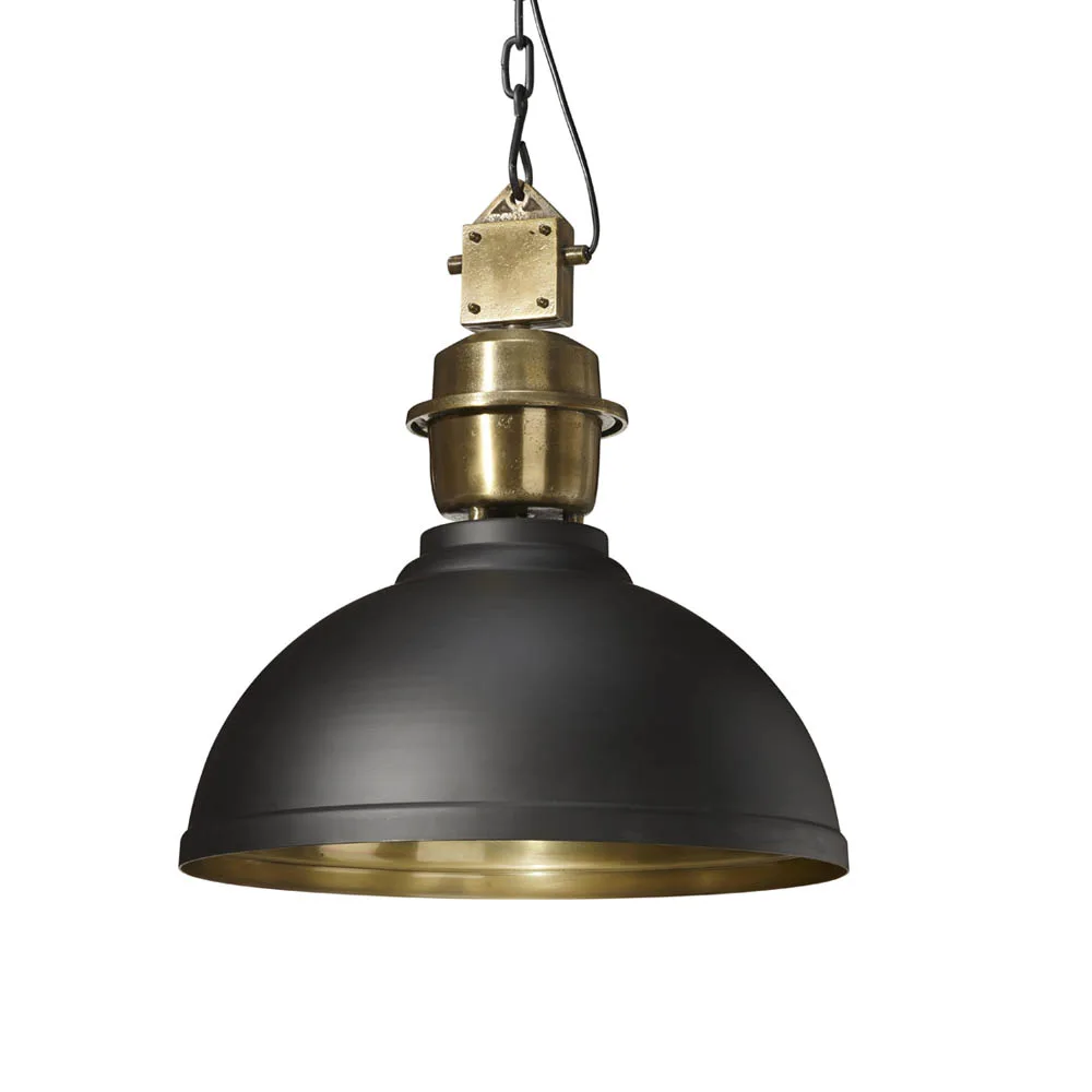 Manchester taklampa Svart/Mässing 35 cm - Pr Home