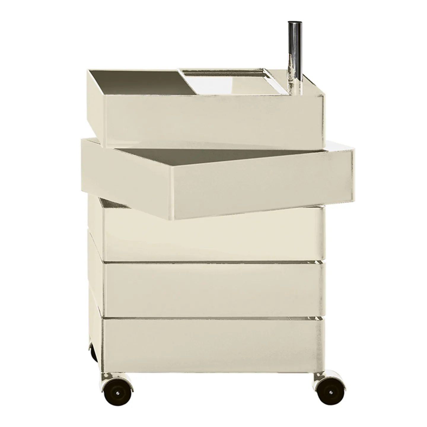 Magis - 360° 5 Drawers Light Grey - Hurtsar - Konstantin Grcic - Grå - Metall/Plast