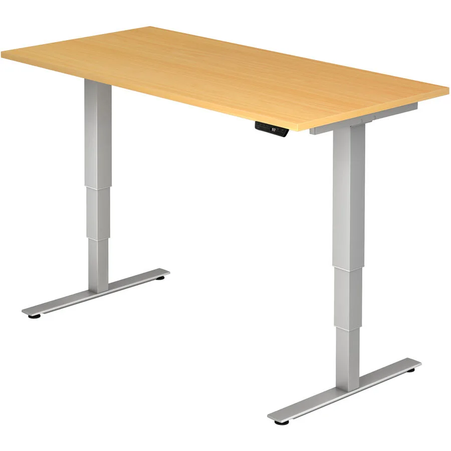 Schreibtisch Office buche Holzwerkstoff Höhenverstellbar B 160 T 80 cm