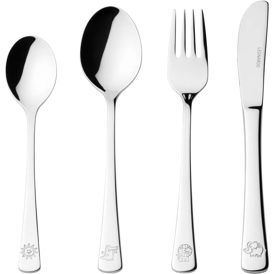 Kinderbesteck Leonardo Silber Edelstahl 3 cm