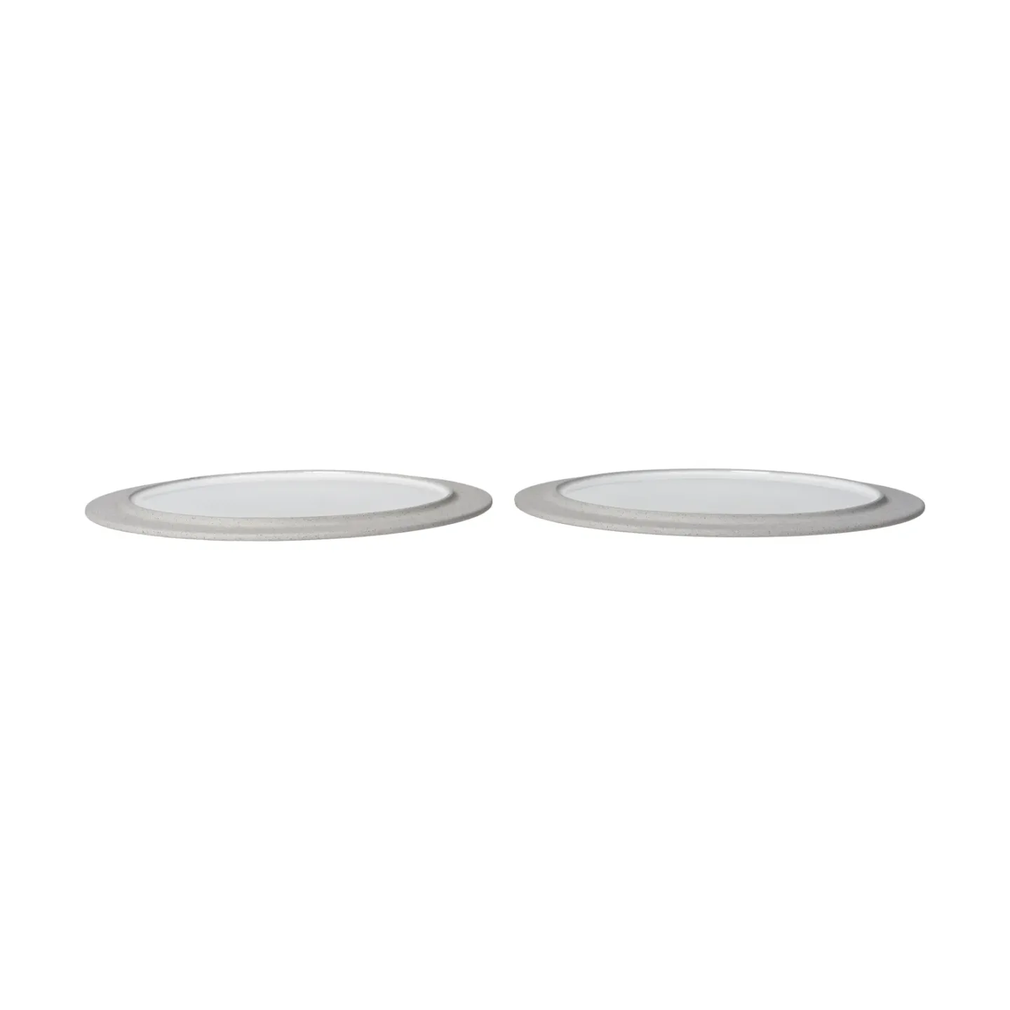 Ferm Living Sonae Teller 2er Pack Grey-white, Ø28 cm