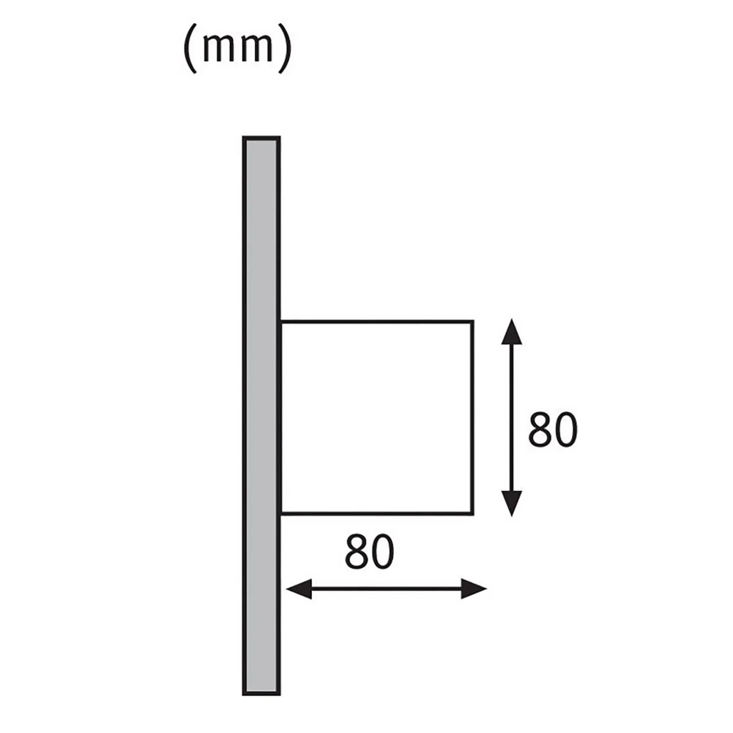 Cybo Utomhus Vägglampa 8x8 Vit - Paulmann - Modern - Metall - Vinklad