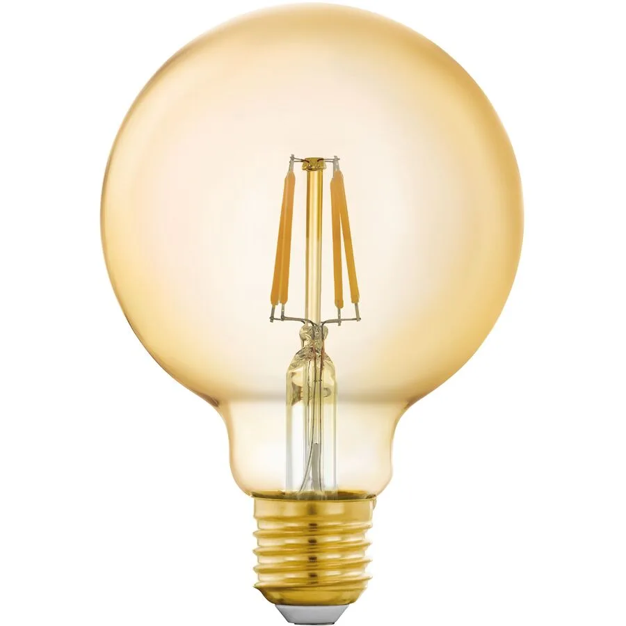 Eglo Leuchtmittel LEDE27 Glas E27 4.9 W - Farbe: amber - LED - Lichtfarbe: Extra warmweiss - LED Leuchtmittel