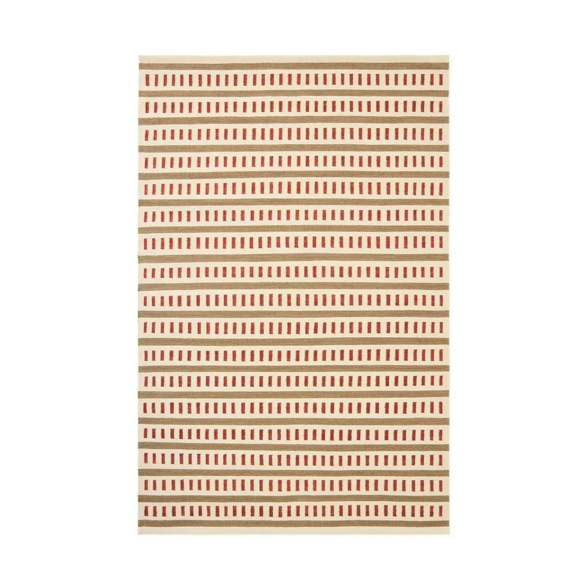 Chhatwal & Jonsson Ladakh Wollteppich Off white-beige-rust, 180x270 cm