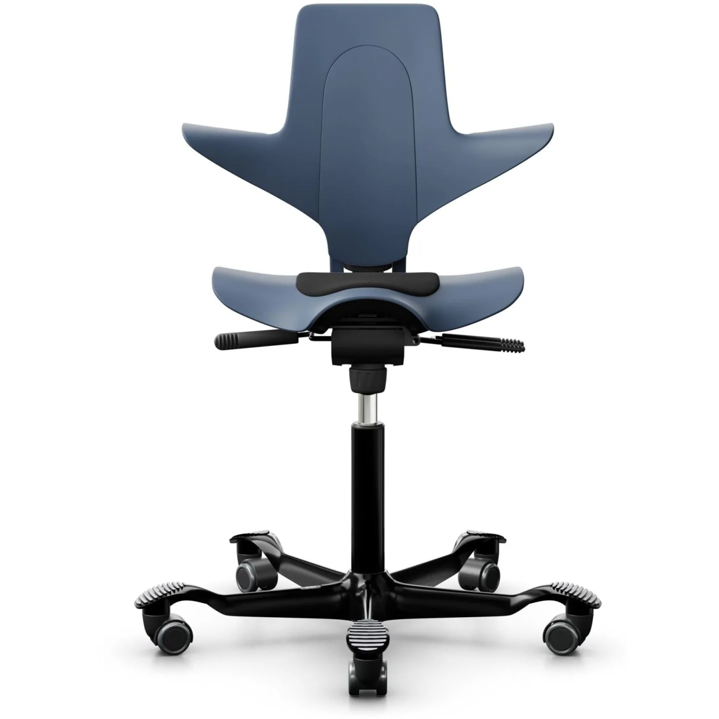 HAG Bürostuhl Capisco Puls 8010 Blaugrau Polyester/Aluminium Höhenverstellbar - Bürostuhl